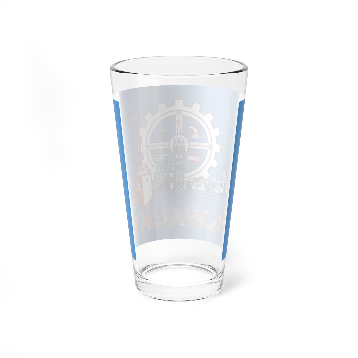 Flag of Milwaukee Wisconsin (United States) Pint Glass 16oz
