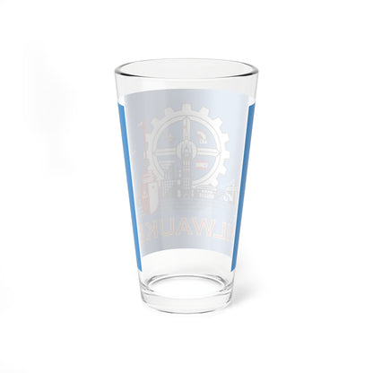 Flag of Milwaukee Wisconsin (United States) Pint Glass 16oz
