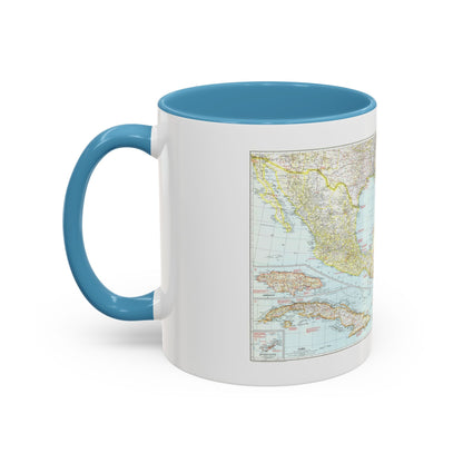 Central America & West Indies (1939) (Map) Accent Coffee Mug
