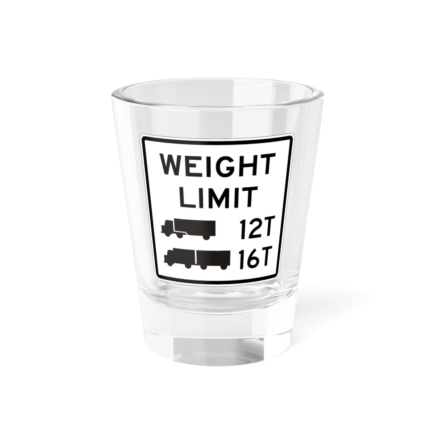 MUTCD-CA R20A-1 (California) (Road Sign) Shot Glass 1.5oz