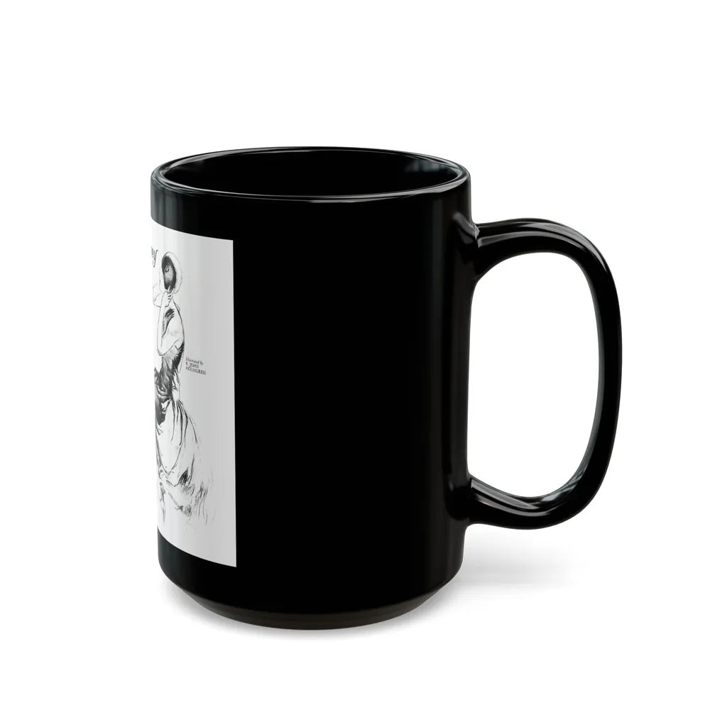 Blood Money (1), Collier's, March 10, 1928 - Black Coffee Mug-Go Mug Yourself