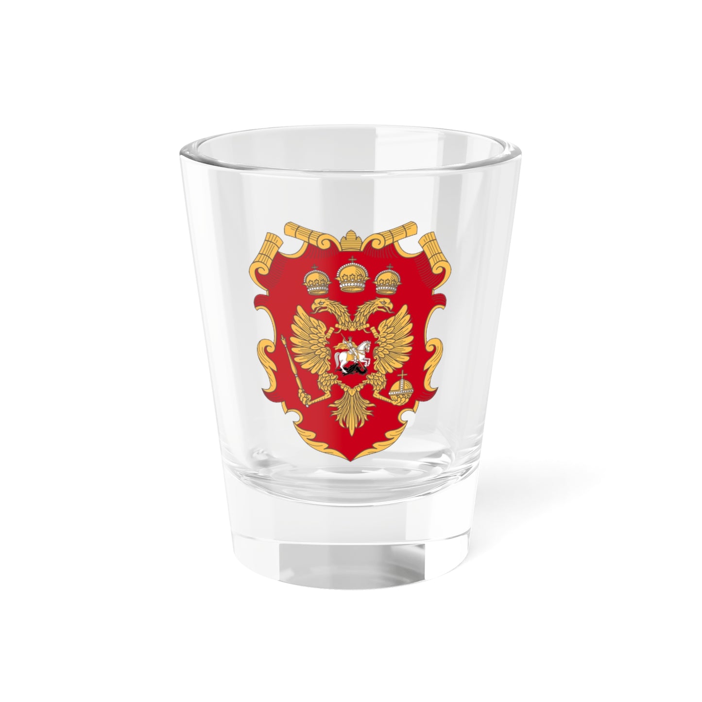 Herb Moskovia-1 Alex K (Russia) (Coat of Arms) Shot Glass 1.5oz