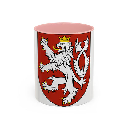 Small coat of arms of the Czech Republic - Accent Coffee Mug