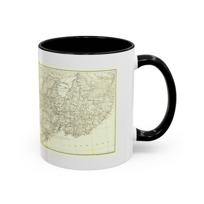 Asia - Kirin, Harbin, Vladivostok (1905) (Map) Accent Coffee Mug