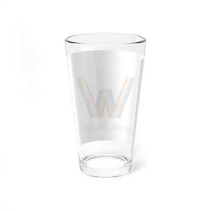 Flag of Whittier, California - Pint Glass 16oz