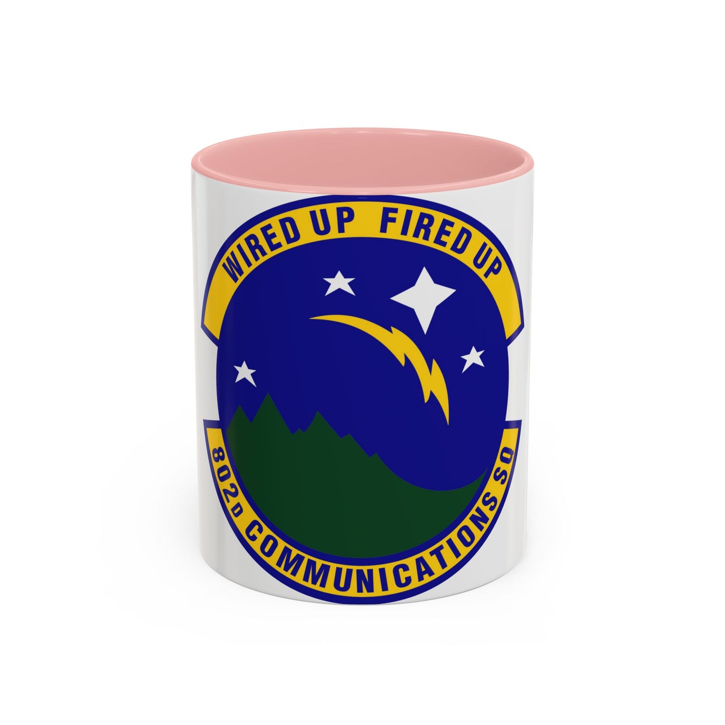 802d Communications Squadron (U.S. Air Force) Accent Coffee Mug