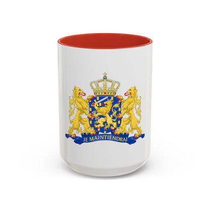 State coat of arms of the Netherlands - Accent Coffee Mug