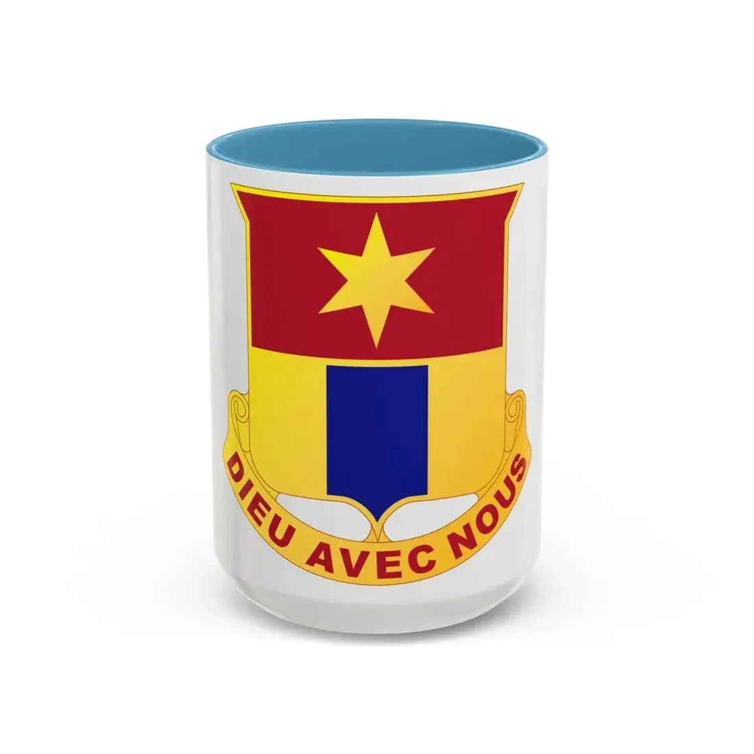 769 Engineer Battalion (U.S. Army) Accent Coffee Mug 15oz Light Blue - Go Mug Yourself