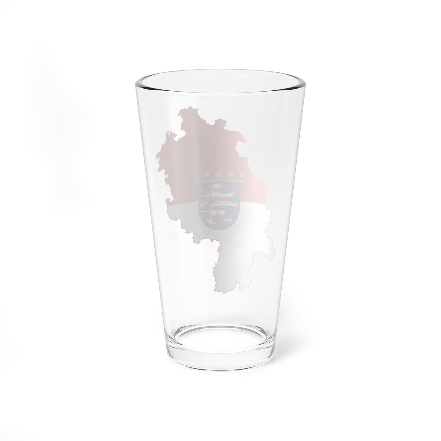 Flag map of Hesse (Germany) Pint Glass 16oz
