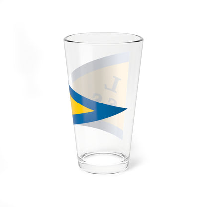 Burgee of Landskrona Segelsallskap (Sweden) Pint Glass 16oz