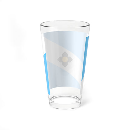 Flag of Madison Wisconsin 2018present (United States) Pint Glass 16oz