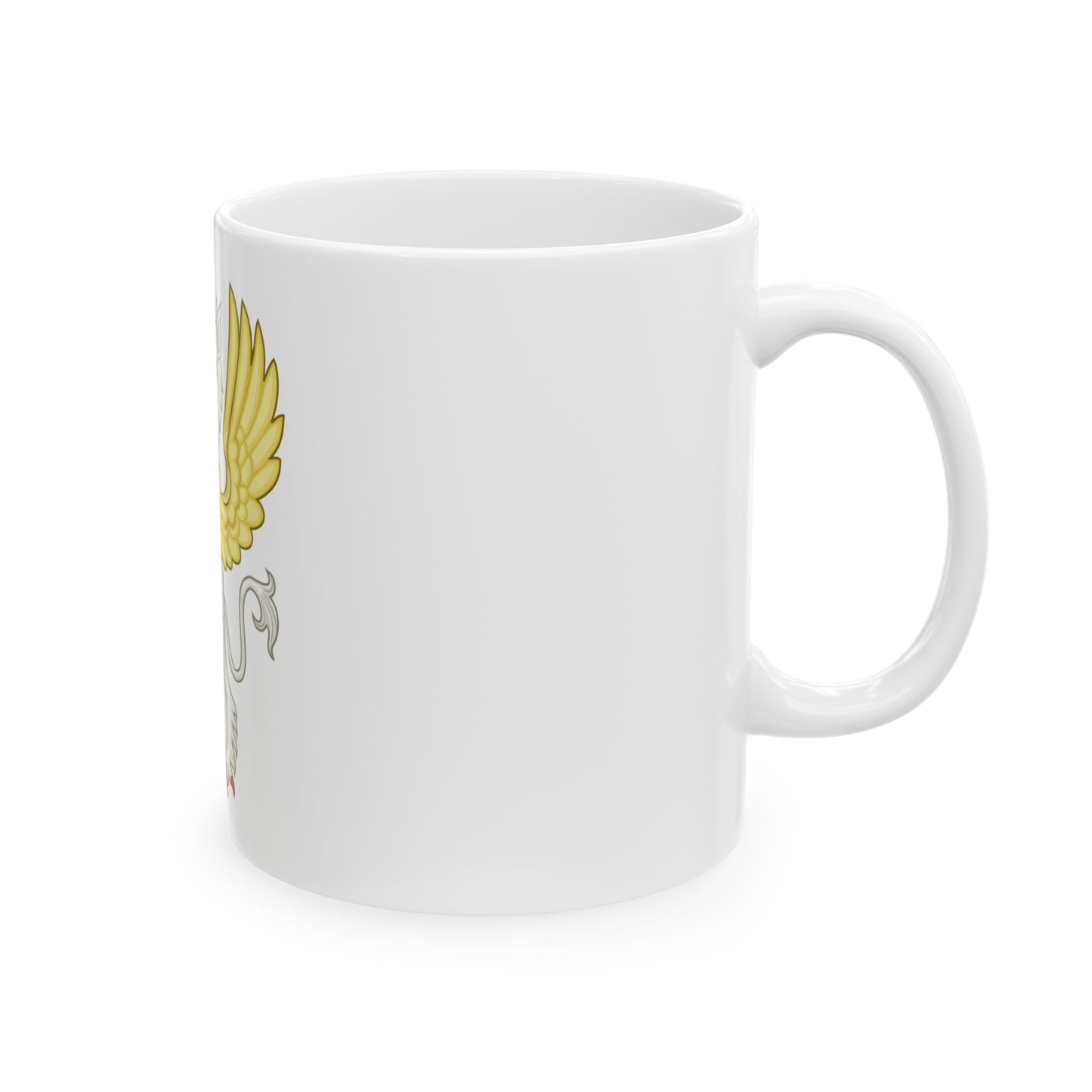 Gryphon Badge of Edward III - White Coffee Mug