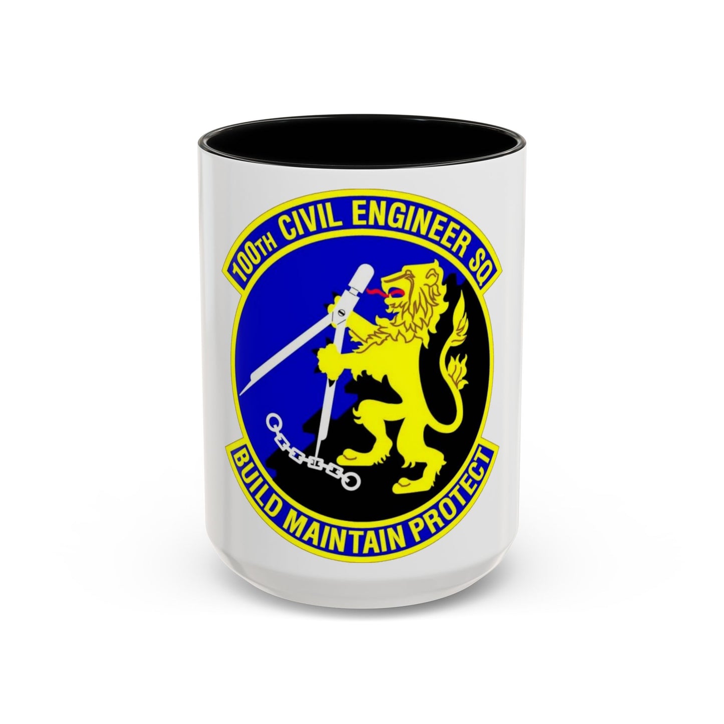 100 Civil Engineer Squadron USAFE (U.S. Air Force) Accent Coffee Mug