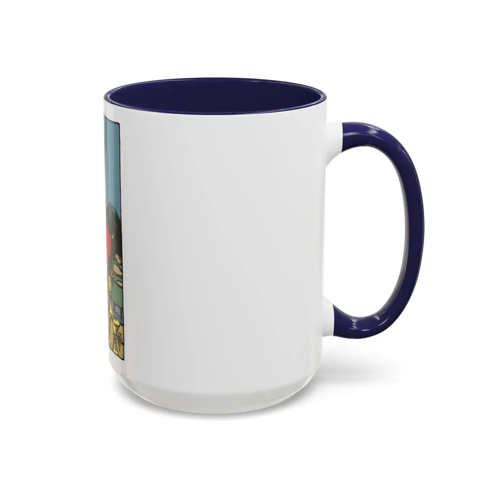 The 8 of Cups (Tarot Card) Accent Coffee Mug-Go Mug Yourself