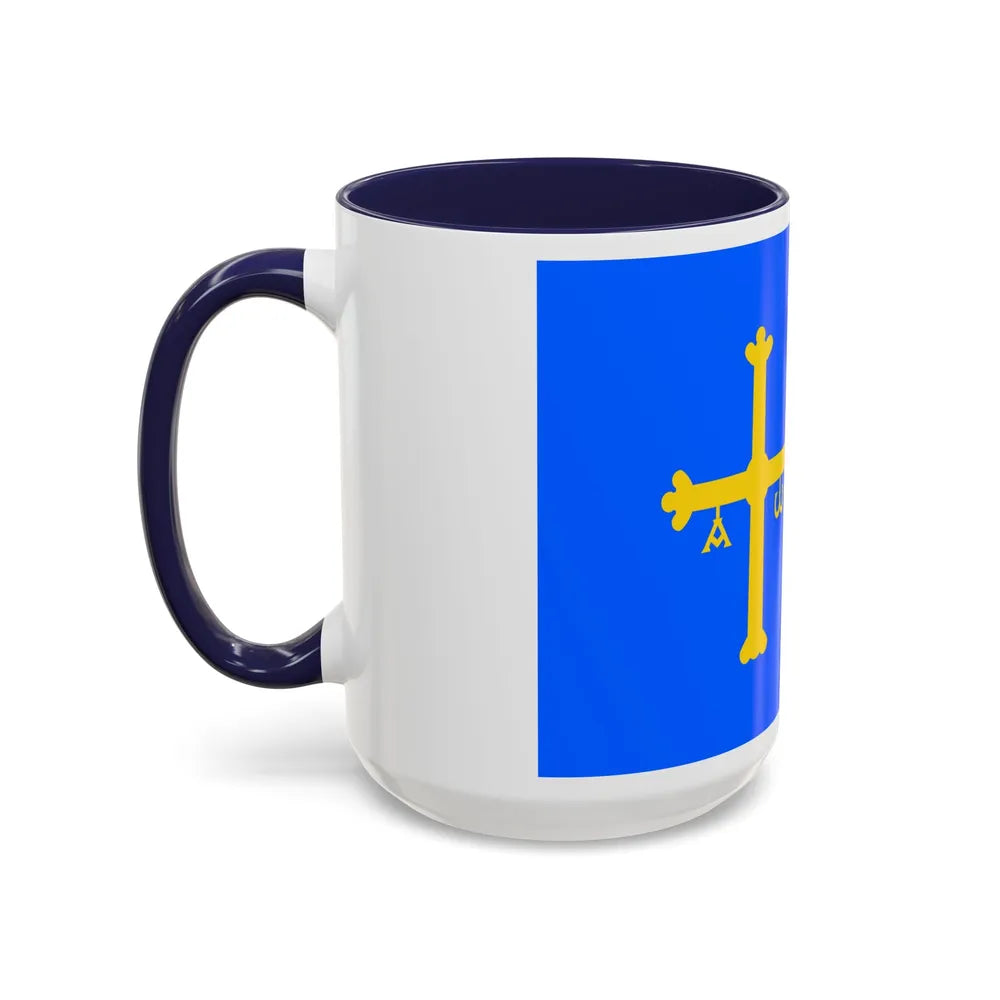 Flag of Asturias Spain - Accent Coffee Mug-Go Mug Yourself