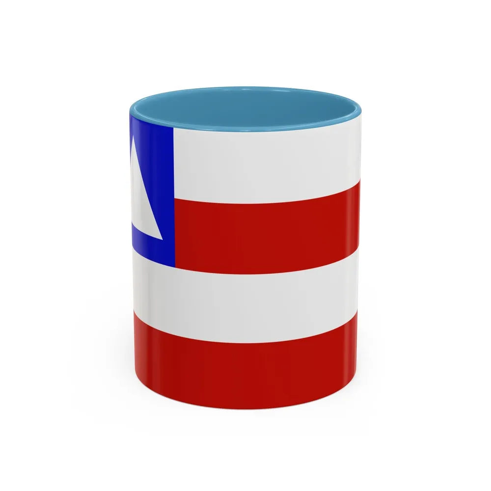 Flag of Bahia Brazil - Accent Coffee Mug-11oz-Light Blue-Go Mug Yourself