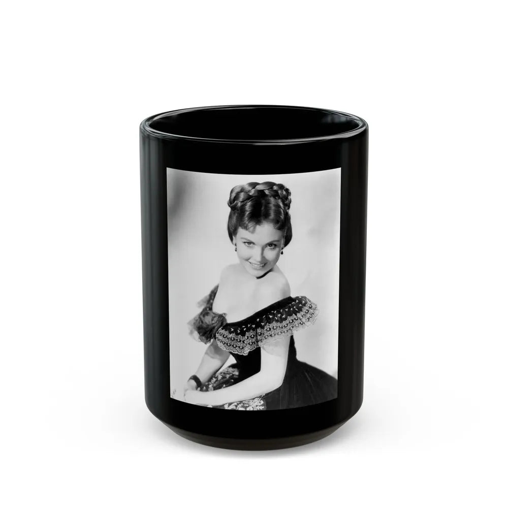 Hazel Court #81 (Vintage Female Icon) Black Coffee Mug-15oz-Go Mug Yourself