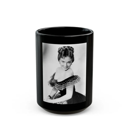 Hazel Court #81 (Vintage Female Icon) Black Coffee Mug-15oz-Go Mug Yourself