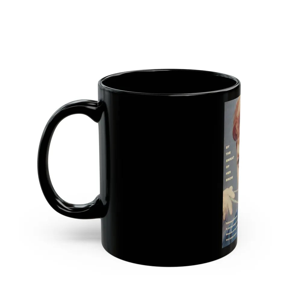 Kathleen Crowley #23 (Vintage Female Icon) Black Coffee Mug-Go Mug Yourself