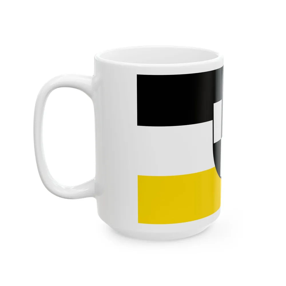 Flag of Zollernalbkreis Germany - White Coffee Mug-Go Mug Yourself