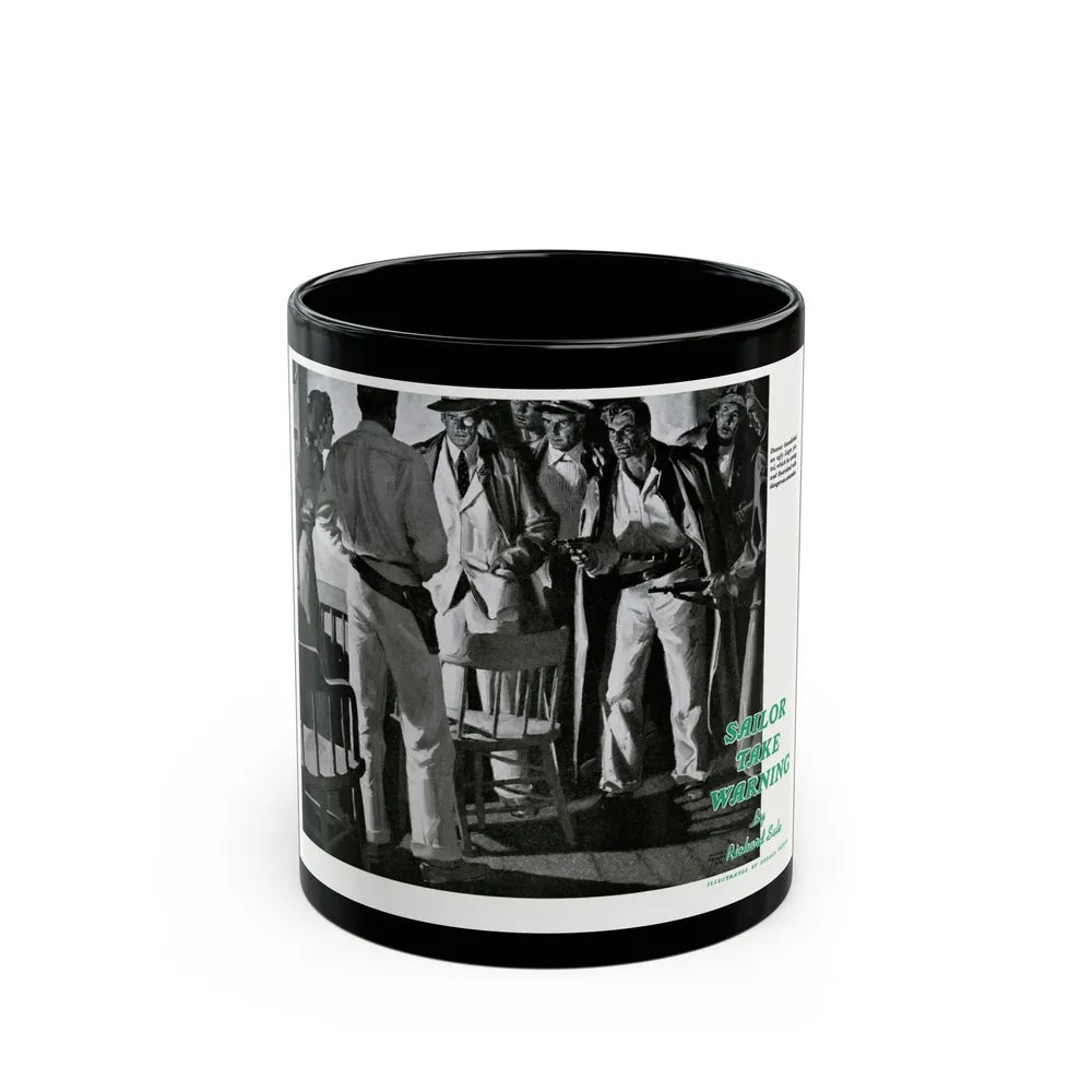 Donner Swung the Luger with Dangerous Abandon, 1940 - Black Coffee Mug-11oz-Go Mug Yourself