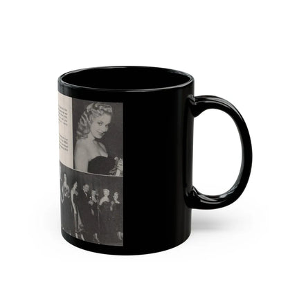 Norma Sykes #155 - 66 PHOTOGRAPHS OF Sabrina U.K. Pocket Mag. Pages 40 & 41 (Vintage Female Icon) Black Coffee Mug-Go Mug Yourself