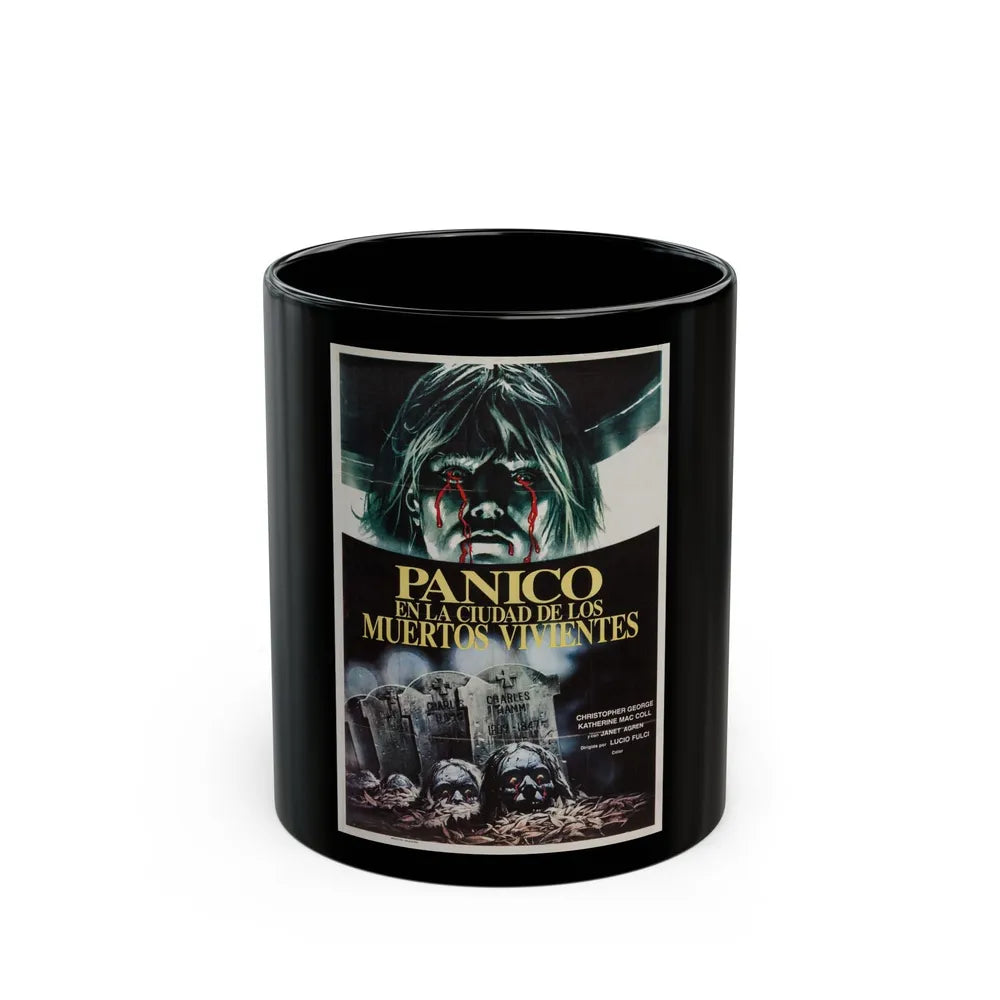 CITY OF THE LIVING DEAD (ARGENTINA) 1980 Movie Poster - Black Coffee Mug-11oz-Go Mug Yourself