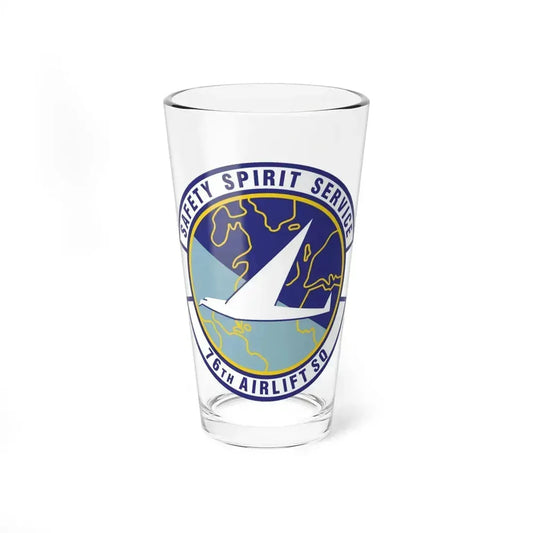 76th Airlift Squadron (U.S. Air Force) Pint Glass 16oz 16oz - Go Mug Yourself
