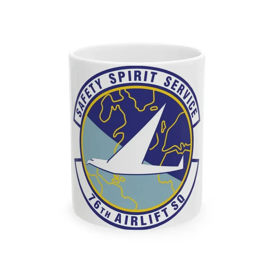 76th Airlift Squadron (U.S. Air Force) White Coffee Mug 11oz - Go Mug Yourself