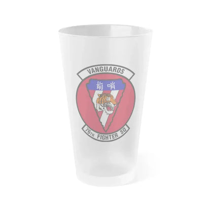 76th Fighter Squadron (U.S. Air Force) Frosted Pint Glass 16oz 16oz Frosted - Go Mug Yourself