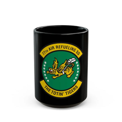 77 Air Refueling Squadron AFRC (U.S. Air Force) Black Coffee Mug-15oz-Go Mug Yourself