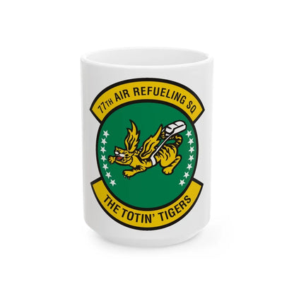 77 Air Refueling Squadron AFRC (U.S. Air Force) White Coffee Mug-15oz-Go Mug Yourself