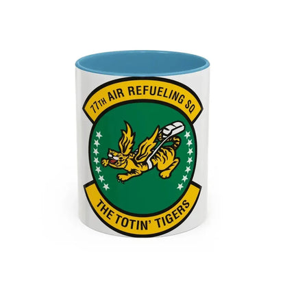 77 Air Refueling Squadron AFRC (U.S. Air Force) Accent Coffee Mug 11oz Light Blue - Go Mug Yourself