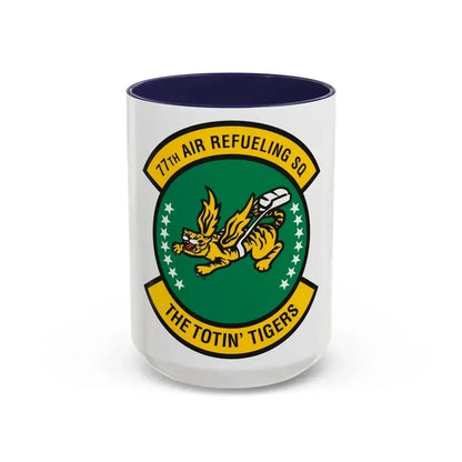 77 Air Refueling Squadron AFRC (U.S. Air Force) Accent Coffee Mug 15oz Navy - Go Mug Yourself