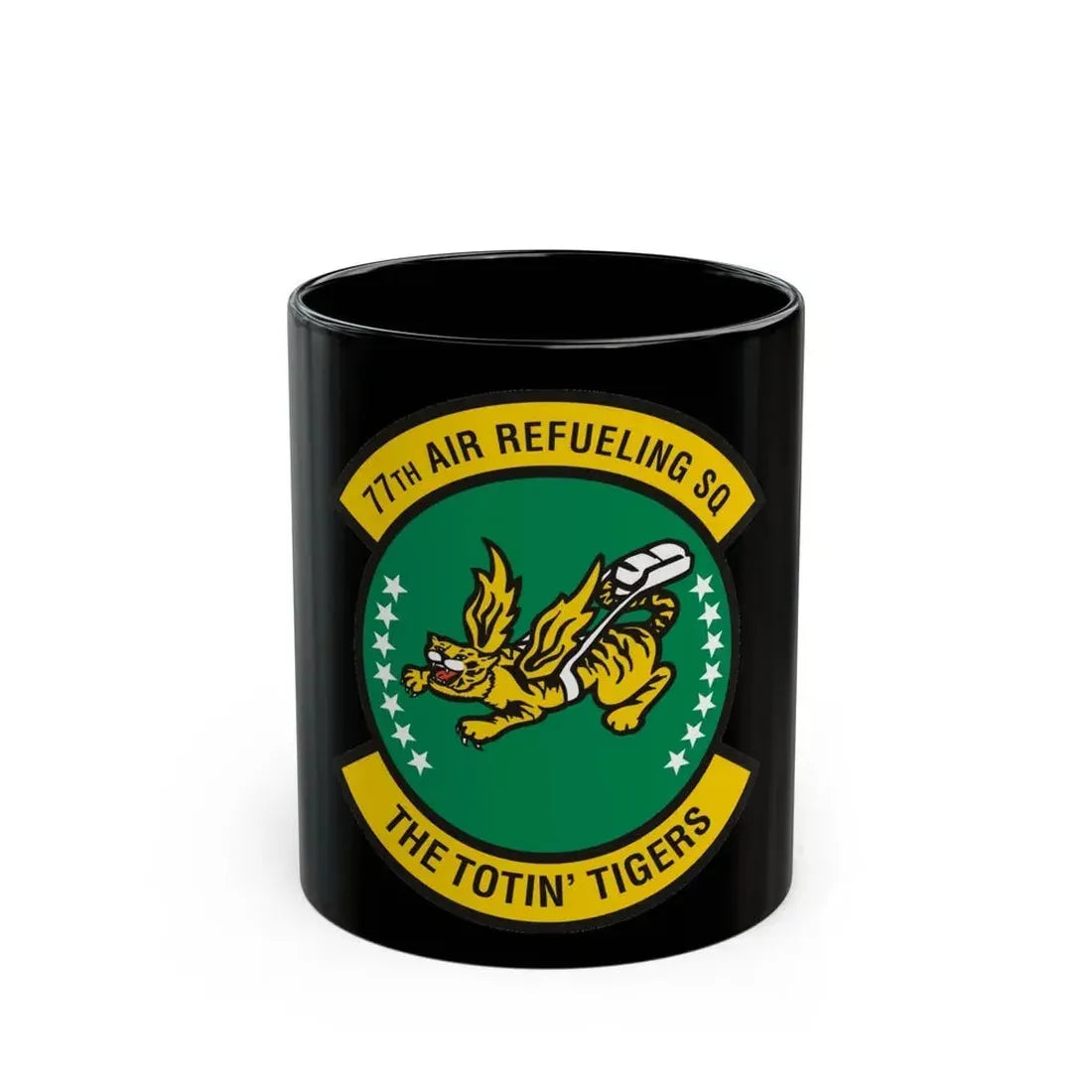 77 Air Refueling Squadron AFRC (U.S. Air Force) Black Coffee Mug 11oz - Go Mug Yourself