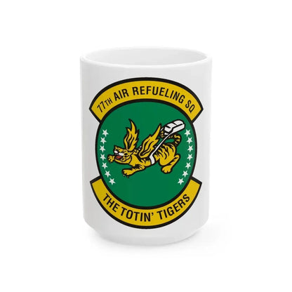 77 Air Refueling Squadron AFRC (U.S. Air Force) White Coffee Mug 15oz - Go Mug Yourself
