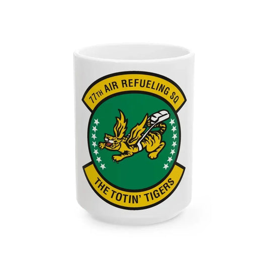 77 Air Refueling Squadron AFRC (U.S. Air Force) White Coffee Mug 15oz - Go Mug Yourself