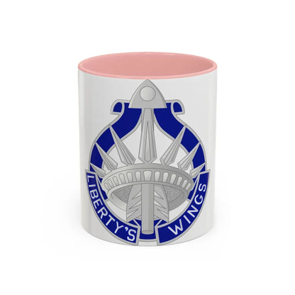 77 Aviation Battalion (U.S. Army) Accent Coffee Mug-11oz-Pink-Go Mug Yourself