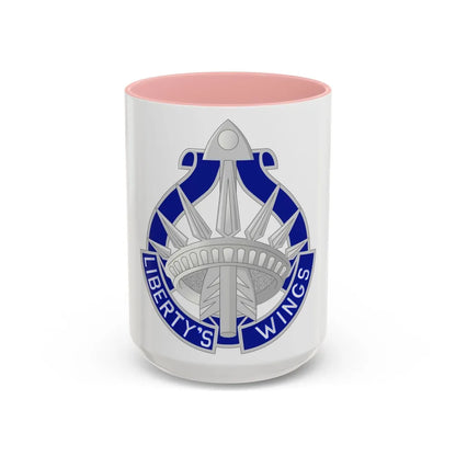 77 Aviation Battalion (U.S. Army) Accent Coffee Mug-15oz-Pink-Go Mug Yourself