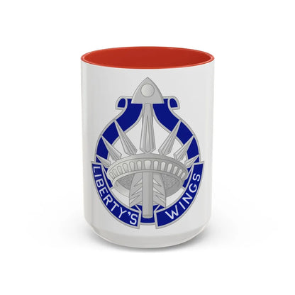 77 Aviation Battalion (U.S. Army) Accent Coffee Mug-15oz-Red-Go Mug Yourself