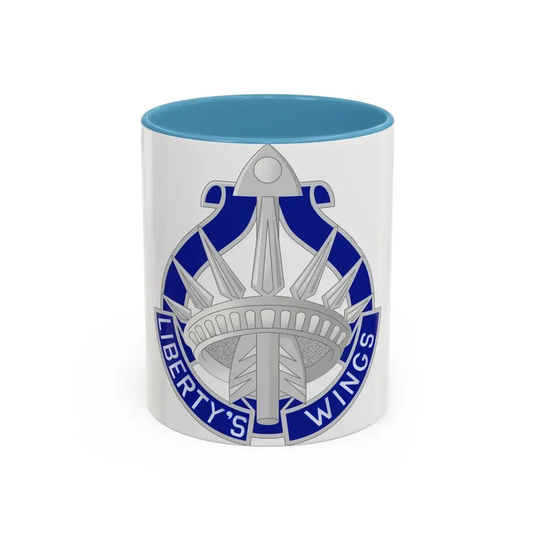77 Aviation Battalion (U.S. Army) Accent Coffee Mug 11oz Light Blue - Go Mug Yourself