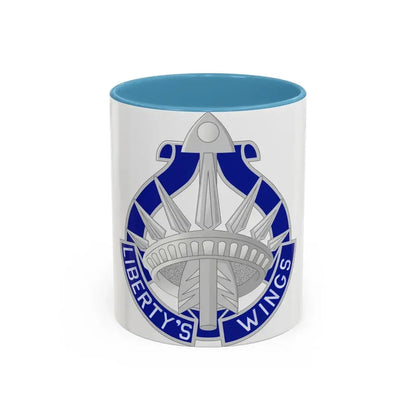 77 Aviation Battalion (U.S. Army) Accent Coffee Mug 11oz Light Blue - Go Mug Yourself