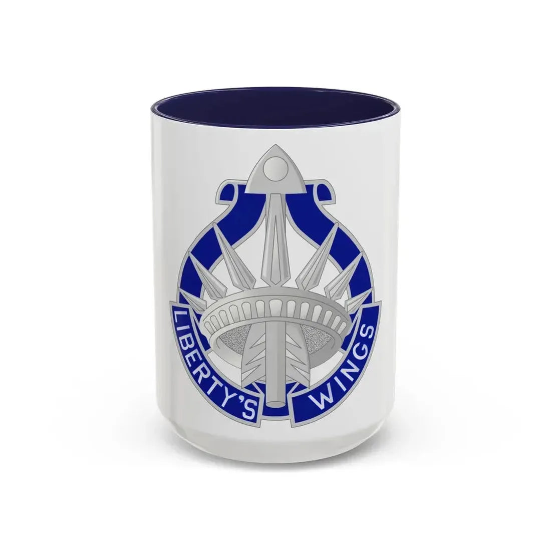 77 Aviation Battalion (U.S. Army) Accent Coffee Mug 15oz Navy - Go Mug Yourself