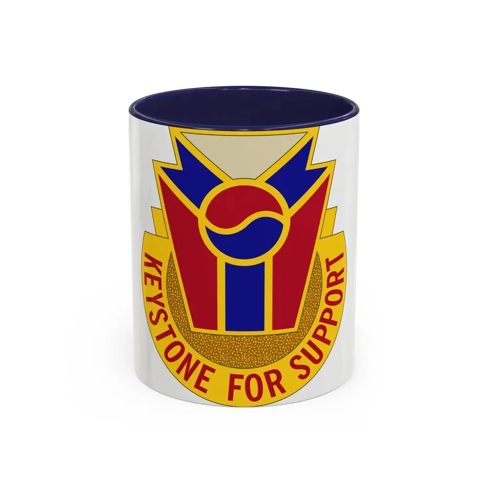 77 Quartermaster Group (U.S. Army) Accent Coffee Mug 11oz Navy - Go Mug Yourself