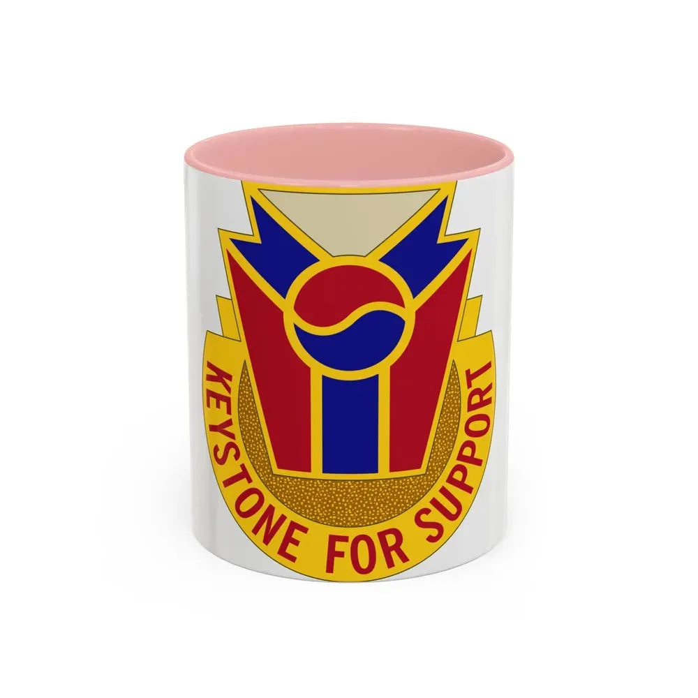 77 Quartermaster Group (U.S. Army) Accent Coffee Mug 11oz Pink - Go Mug Yourself
