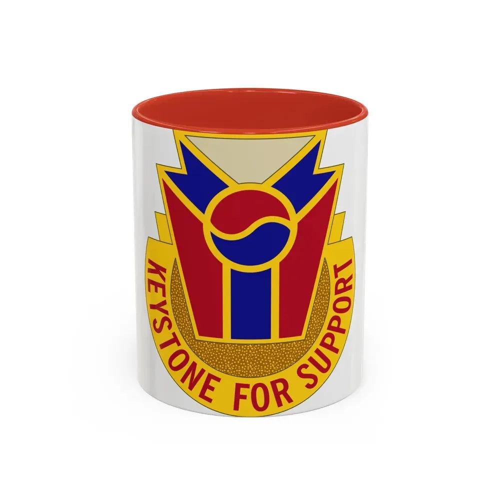 77 Quartermaster Group (U.S. Army) Accent Coffee Mug 11oz Red - Go Mug Yourself