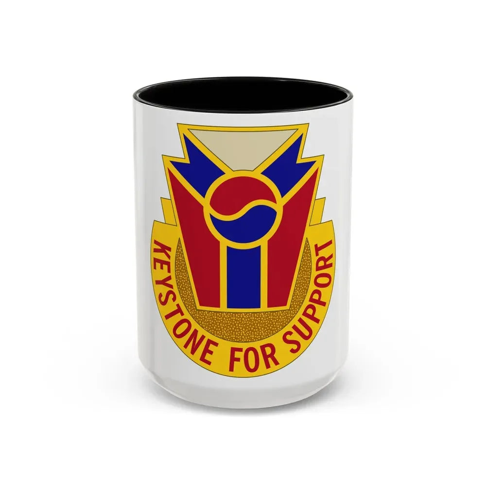 77 Quartermaster Group (U.S. Army) Accent Coffee Mug 15oz Black - Go Mug Yourself