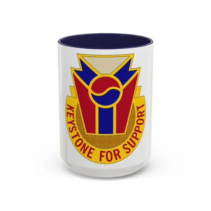 77 Quartermaster Group (U.S. Army) Accent Coffee Mug 15oz Navy - Go Mug Yourself