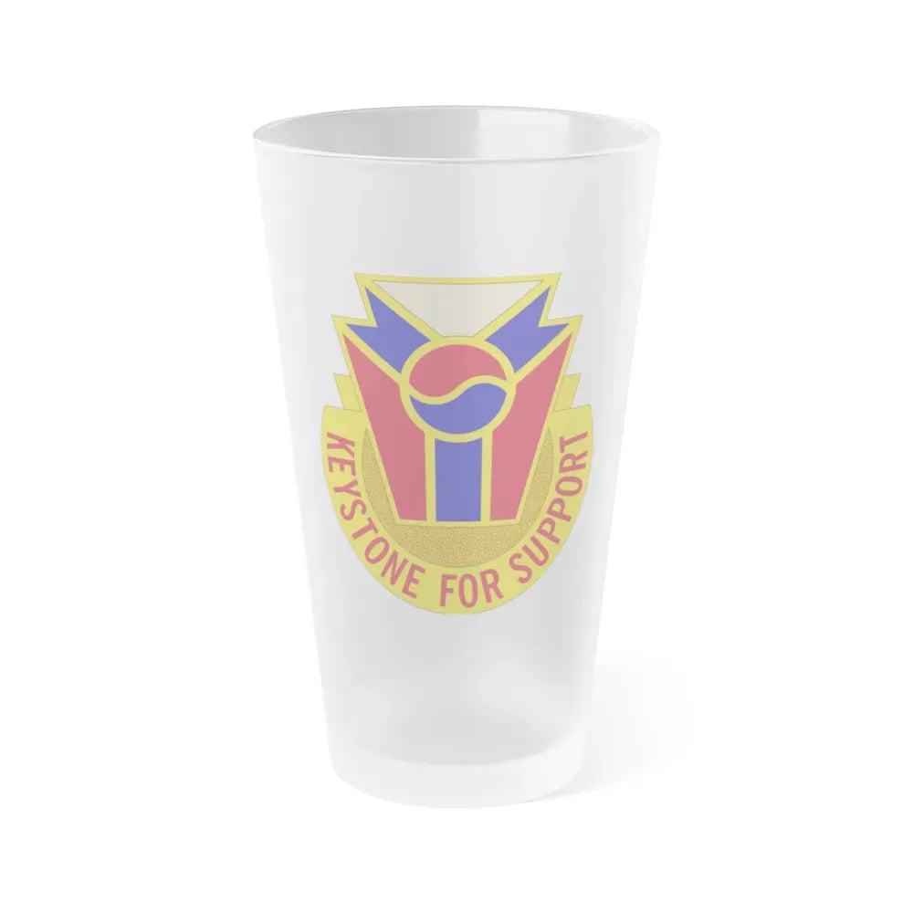 77 Quartermaster Group (U.S. Army) Frosted Pint Glass 16oz 16oz Frosted - Go Mug Yourself