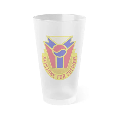 77 Quartermaster Group (U.S. Army) Frosted Pint Glass 16oz 16oz Frosted - Go Mug Yourself